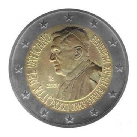Vatican - 2 Euro 2007 - 80e anniversaire de la naissance de Benoit XVI