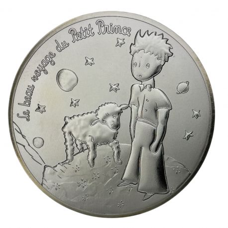 50 Euro 2016 - Le Petit Prince avec le mouton - le beau voyage du petit prince - argent
