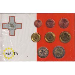 Malte - Série 8 Pieces 2008 - 1 cent à 2 Euro 