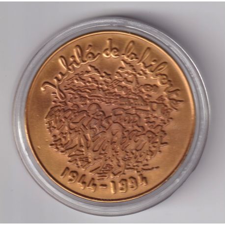 Médaille - Jubilé de la liberté - 1944-1994 - D-DAY - cuivre - 41mm