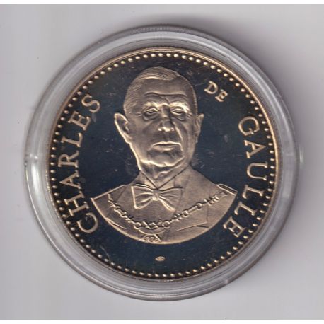 Médaille - Charles De Gaulle - 5e République - cupronickel - 41mm