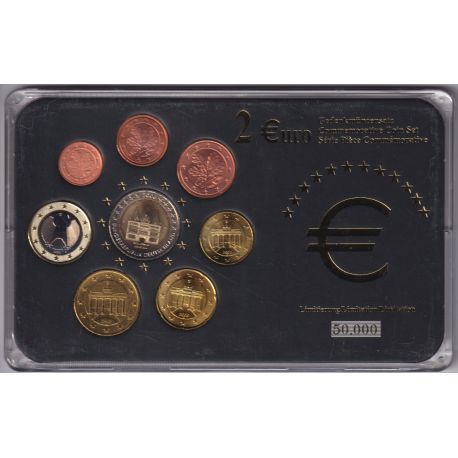 Allemagne - Coffret 8 Monnaies - 1 Cent à 2 euro commémo 2006 - années mélangées - 50.000 ex