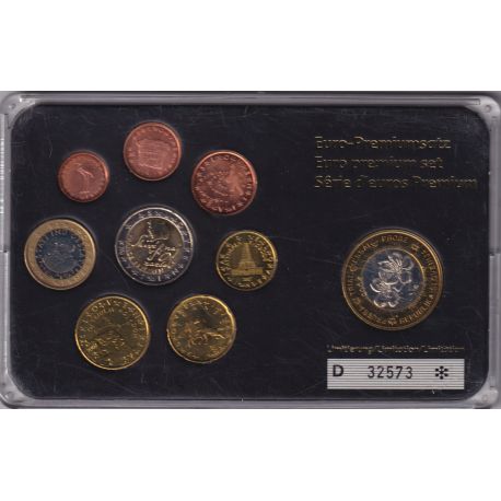 Slovénie - Coffret 8 Monnaies - 1 Cent à 2 euro 2007 + 1 euro 2004 Essai -  50.000 ex