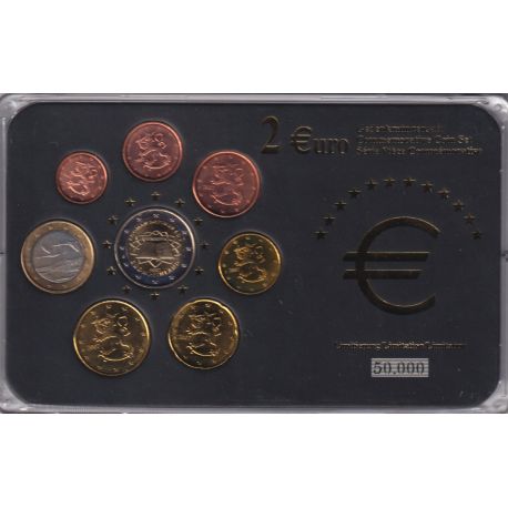 Finlande - Coffret 8 Monnaies - 1 Cent à 1 euro 2007 + 2€ commemo 2007 - 50.000 ex