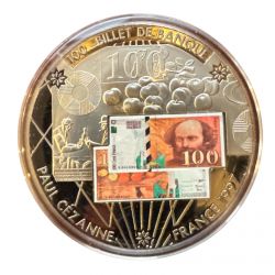 Médaille - 100 Francs Delacroix - En mémoire d'une monnaie