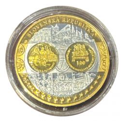 Médaille - Frappe hommage Euro - Slovaquie - Europa - argent 20g 0,999