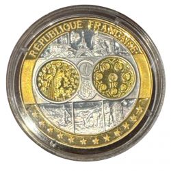 Médaille - Frappe hommage Euro - France - Europa - argent 20g 0,999