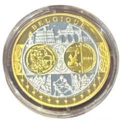 Médaille - Frappe hommage Euro - Belgique - Europa - argent 20g 0,999