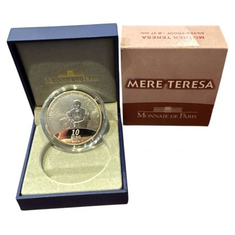 10 Euro 2010 - Mère Thérèsa - argent 22,2g 0,900 - Belle épreuve