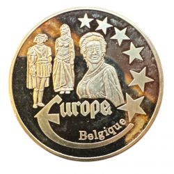 Medaille Europa - 2000 - Belgique - Collection Folkore - argent - FDC