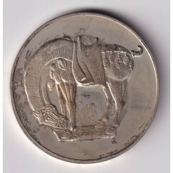 Médaille - Cheval dynastie t'anglicisons - 618-906 - chinois - Les 100 plus grands chefs-d'oeuvre - argent 65g 0,800 - 50,5mm - 