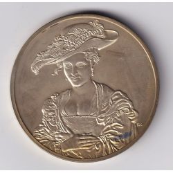 Médaille - Susanna Fourment - 1625 - Pierre paul Rubens - Les 100 plus grands chefs-d'oeuvre - argent 65g 0,800 - 50,5mm - SUP