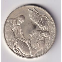 Médaille - L'enterrement du comte d'orage - 1586 - le greco - Les 100 plus grands chefs-d'oeuvre - argent 65g 0,800 - 50,5mm - S