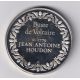 Médaille - Buste de Voltaire - 1779 - jean antoine Houdon - Les 100 plus grands chefs-d'oeuvre - argent 65g 0,800 - 50,5mm - SUP
