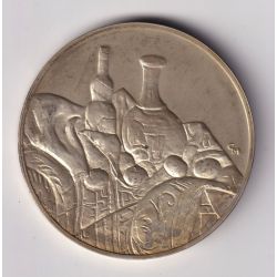 Médaille - Nature morte - 1890 - Paul Cézanne - Les 100 plus grands chefs-d'oeuvre - argent 65g 0,800 - 50,5mm - SUP