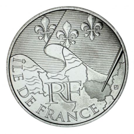 10 Euro 2010 -  Ile de France - argent 10g 0,900 - Euro des Régions - SUP