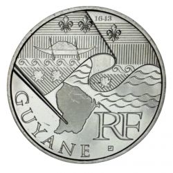 10 Euro 2010 - Guyane - argent 10g 0,900 - Euro des Régions - SUP