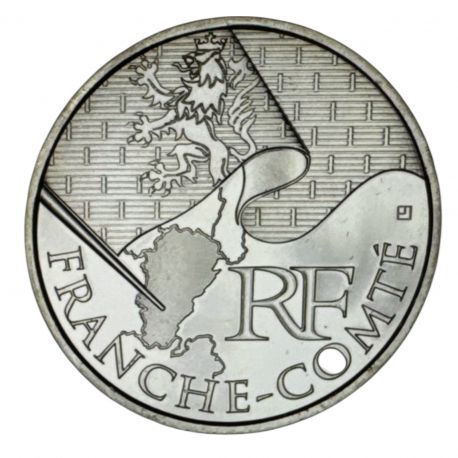 10 Euro 2010 - Franche-comté - argent 10g 0,900 - Euro des Régions - SUP