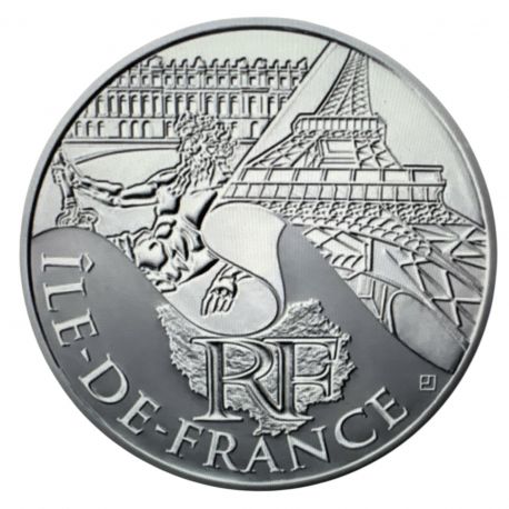 10 Euro des Régions - Ile de France - 2011 - argent 10g 0,500 - SUP