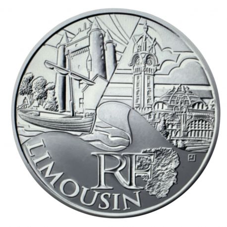 10 Euro des Régions - Limousin - 2011 - argent 10g 0,500 - SUP