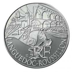 10 Euro des Régions - Languedoc-roussillon - 2011 - argent 10g 0,500 - SUP