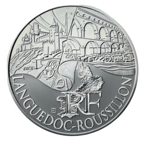 10 Euro des Régions - Languedoc-roussillon - 2011 - argent 10g 0,500 - SUP