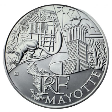 10 Euro des Régions - Mayotte - 2011 - argent 10g 0,500 - SUP