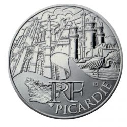 10 Euro des Régions - Picardie - 2011 - argent 10g 0,500 - SUP