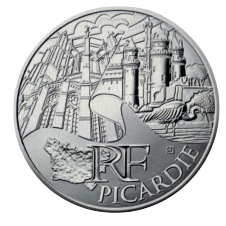 10 Euro des Régions - Picardie - 2011 - argent 10g 0,500 - SUP