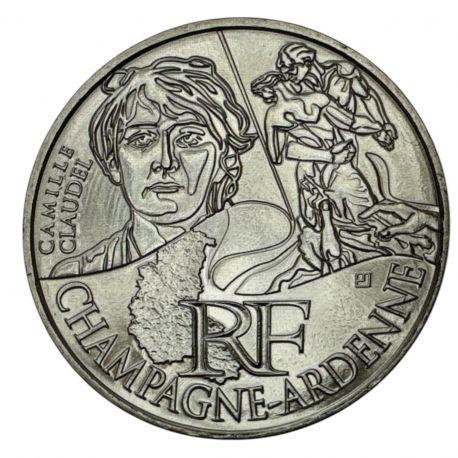 10 Euro des Régions - Champagne-ardenne - 2012 - argent 10g 0,500 - SUP