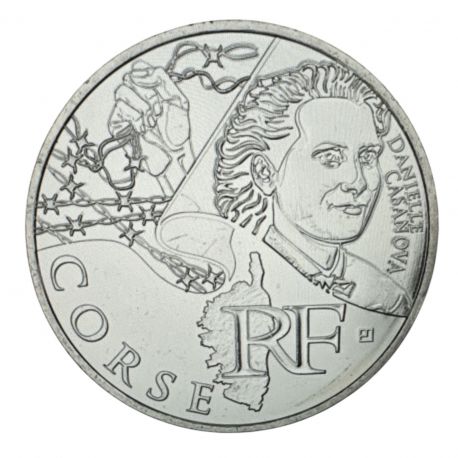10 Euro des Régions - Corse - 2012 - argent 10g 0,500 - SUP