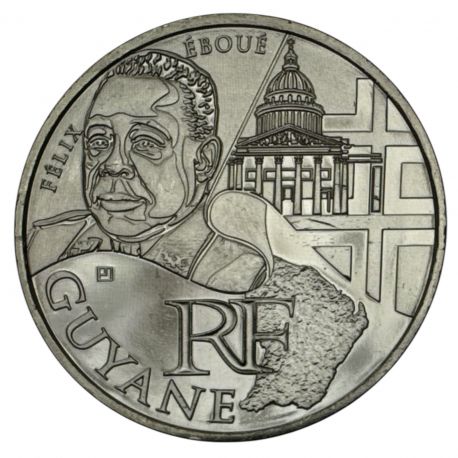 10 Euro des Régions - Guyane - 2012 - argent 10g 0,500 - SUP