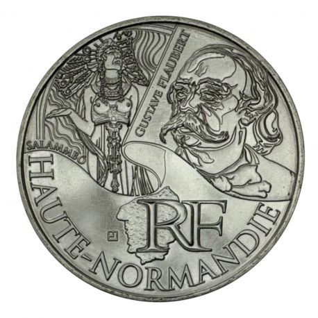 10 Euro des Régions - Haute-normandie - 2012 - argent 10g 0,500 - SUP