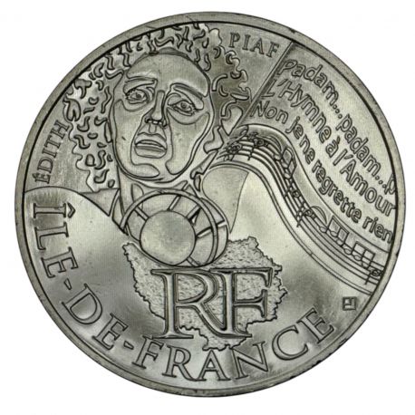 10 Euro des Régions - Ile de france - 2012 - argent 10g 0,500 - SUP