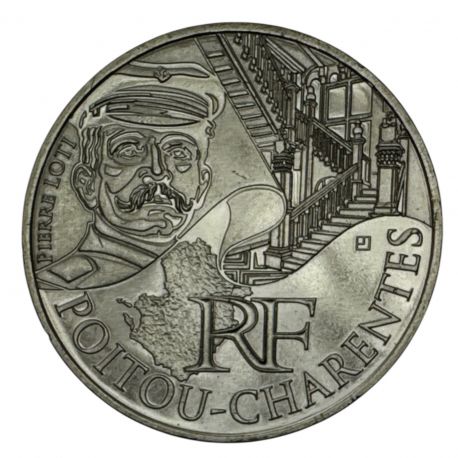 10 Euro des Régions - Poitou-charentes - 2012 - argent 10g 0,500 - SUP