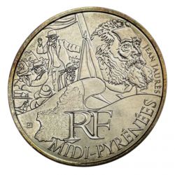 10 Euro des Régions - Midi-Pyrénées - 2012 - argent 10g 0,500 - SUP