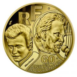 50 Euro 2020 - Johnny Hallyday - Or 7,78g 0,999 - Belle épreuve
