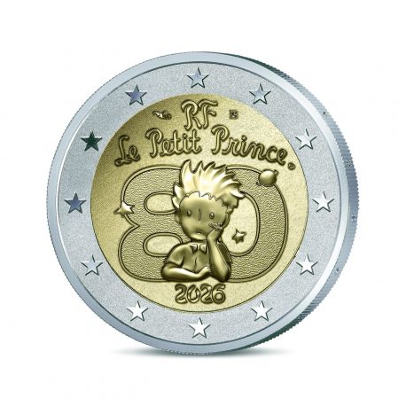 2 Euro 2026 - Le Petit Prince - Polissage inversé - Belle épreuve