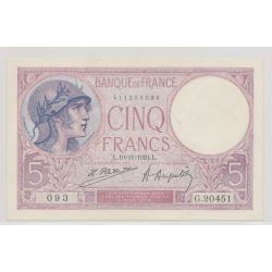 5 Francs Violet - 10.11.1924
