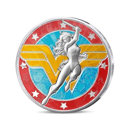 10 Euro 2025 - Wonder woman logo N°18/18 - DC Comics - argent Brillant Universel