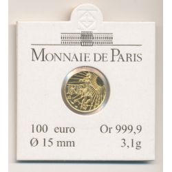 100 Euro Or - Semeuse - 2008 - Or 3,1g 0,999