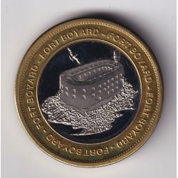 Medaille - Fort boyard et tigre - bi métallique - 33mm