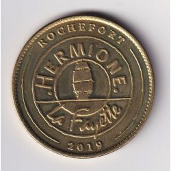 Dept17 - Frégate Hermione - La Fayette - 2019 - 34mm - Médailles et patrimoine