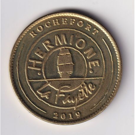 Dept17 - Frégate Hermione - La Fayette - 2019 - 34mm - Médailles et patrimoine