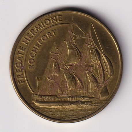 Dept17 - Frégate Hermione Rochefort - 2017 - 34mm - Médailles et patrimoine