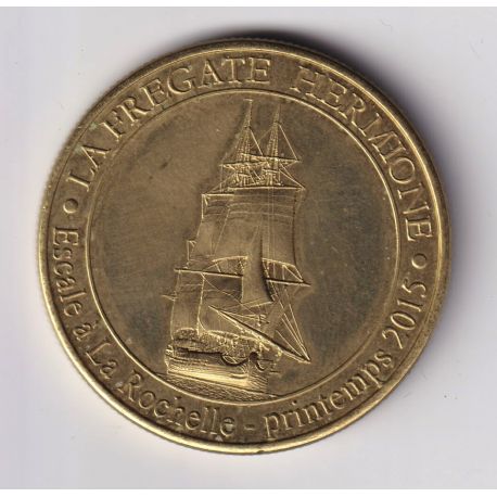Dept17 - Frégate Hermione - escale à La Rochelle - 2015 - 34mm - Médailles et patrimoine