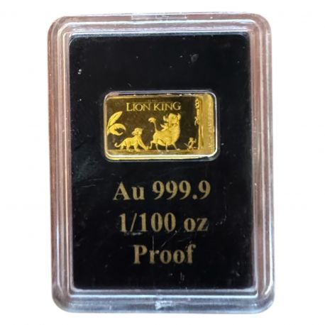 Iles Solomon - 10 Dollars 2023 - Roi lion/Lion king - Or 0,5g 0,999 - FDC