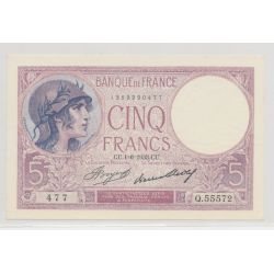 5 Francs Violet - 1.06.1933