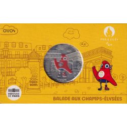 50 Euro 2024 - La Phryge - Balade aux champs élysées - JO Paris 2024 - argent