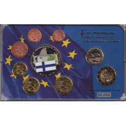 Finlande - Série 8 monnaies - 2008 - 1 cent à 2 Euro + 1 Médaille en couleur - 50.000 ex